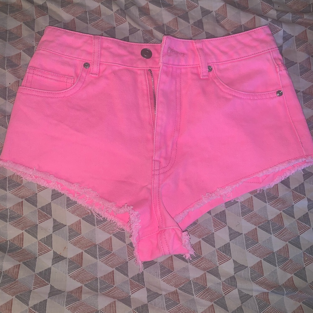 Neon pink shorts (never worn)
